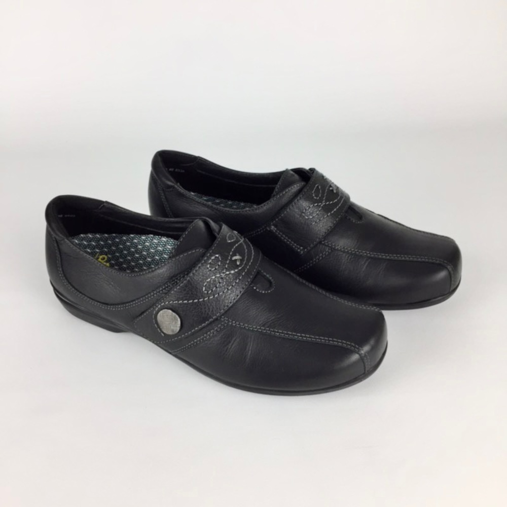 Abeo Aster Black Comfort Casual Orthotic Shoes 8